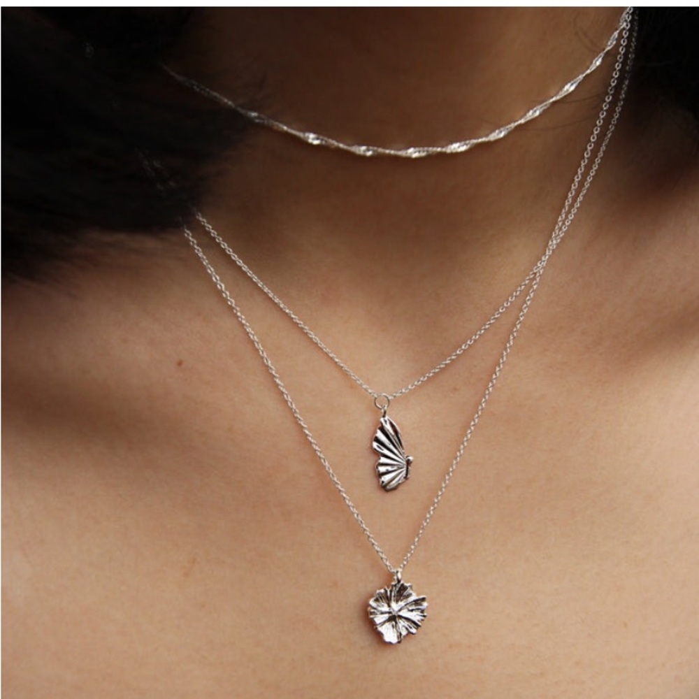 NIB BLUBOHO STERLING SILVER PIROUETTE CHOKER